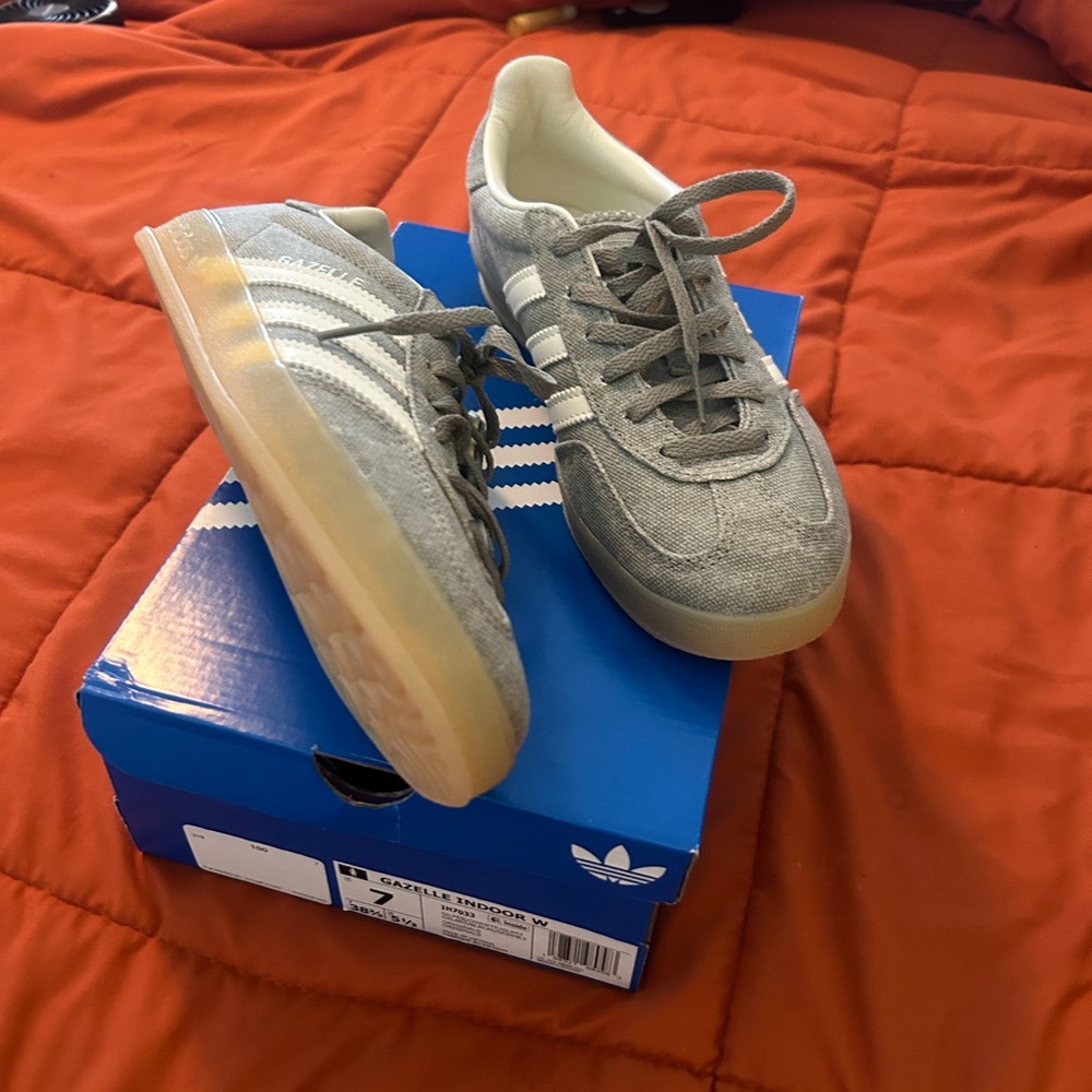 Adidas Gray and Cream Sneakers